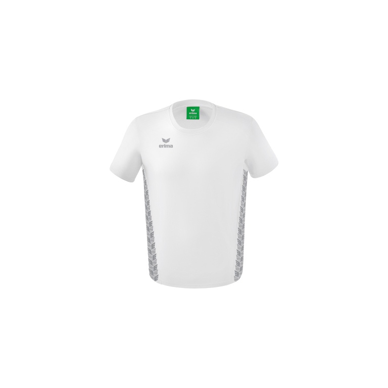 Erima Leisure T-shirt Essential Team - soft cotton blend, classic cut - white/grey Men